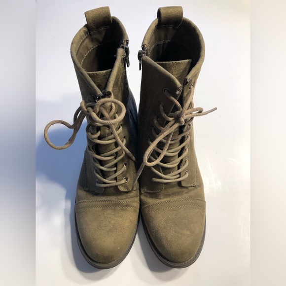 lace up fabric boots size 10 - Picture 3 of 11